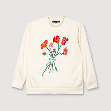 Load image into Gallery viewer, the painterly poppy sweatshirt