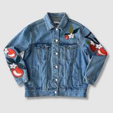 Load image into Gallery viewer, denim 'freshly squeezed' jacket