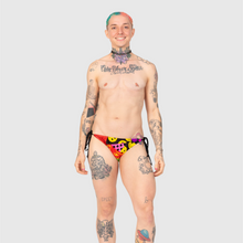 Load image into Gallery viewer, XLARGE - the 'mixed print' string bikini bottom