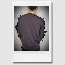 Load image into Gallery viewer, &#39;pitch black botanicals&#39; crewneck sweatshirt
