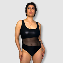 Load image into Gallery viewer, XLARGE - the 'black + mesh' one-piece