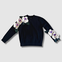Load image into Gallery viewer, 'nightbloom orchids' crewneck sweatshirt