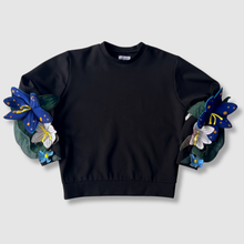 Load image into Gallery viewer, 'blooms in blue' crewneck sweatshirt