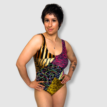 Load image into Gallery viewer, XLARGE - the 'mixed print' one-piece