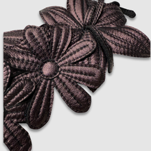 Load image into Gallery viewer, 'metallic blooms' leather brooch (copper)