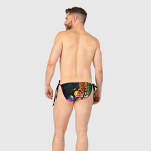 Load image into Gallery viewer, XLARGE - the 'mixed print' string swim brief