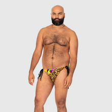 Load image into Gallery viewer, XLARGE - the 'mixed print' string swim brief