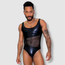 Load image into Gallery viewer, XLARGE - the 'black + mesh' one-piece