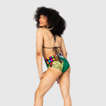 Load image into Gallery viewer, XLARGE - the 'mixed print' high waisted bikini bottom