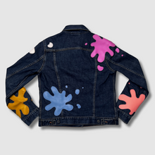 Load image into Gallery viewer, &#39;paint splat&#39; denim jacket - birthday sale
