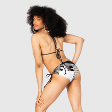 Load image into Gallery viewer, 2XLARGE - the 'black + white' string bikini bottom