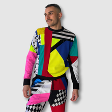 Load image into Gallery viewer, 'pop dell’arte' all-over patchwork crewneck sweatshirt