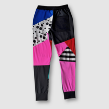 Load image into Gallery viewer, 'pop dell’arte' all-over patchwork 3-pocket joggers