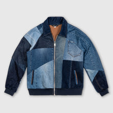 Load image into Gallery viewer, denim bomber jacket