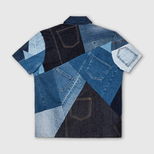 Load image into Gallery viewer, denim short sleeve shirt
