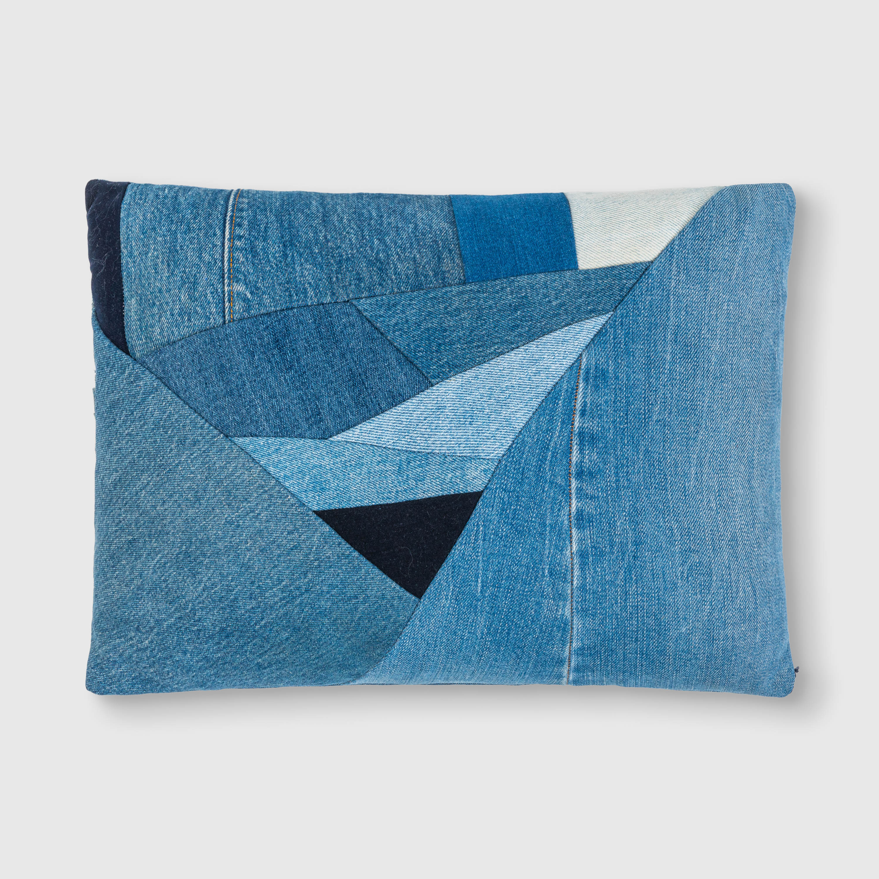 the rectangle denim pillow Zero Waste Daniel