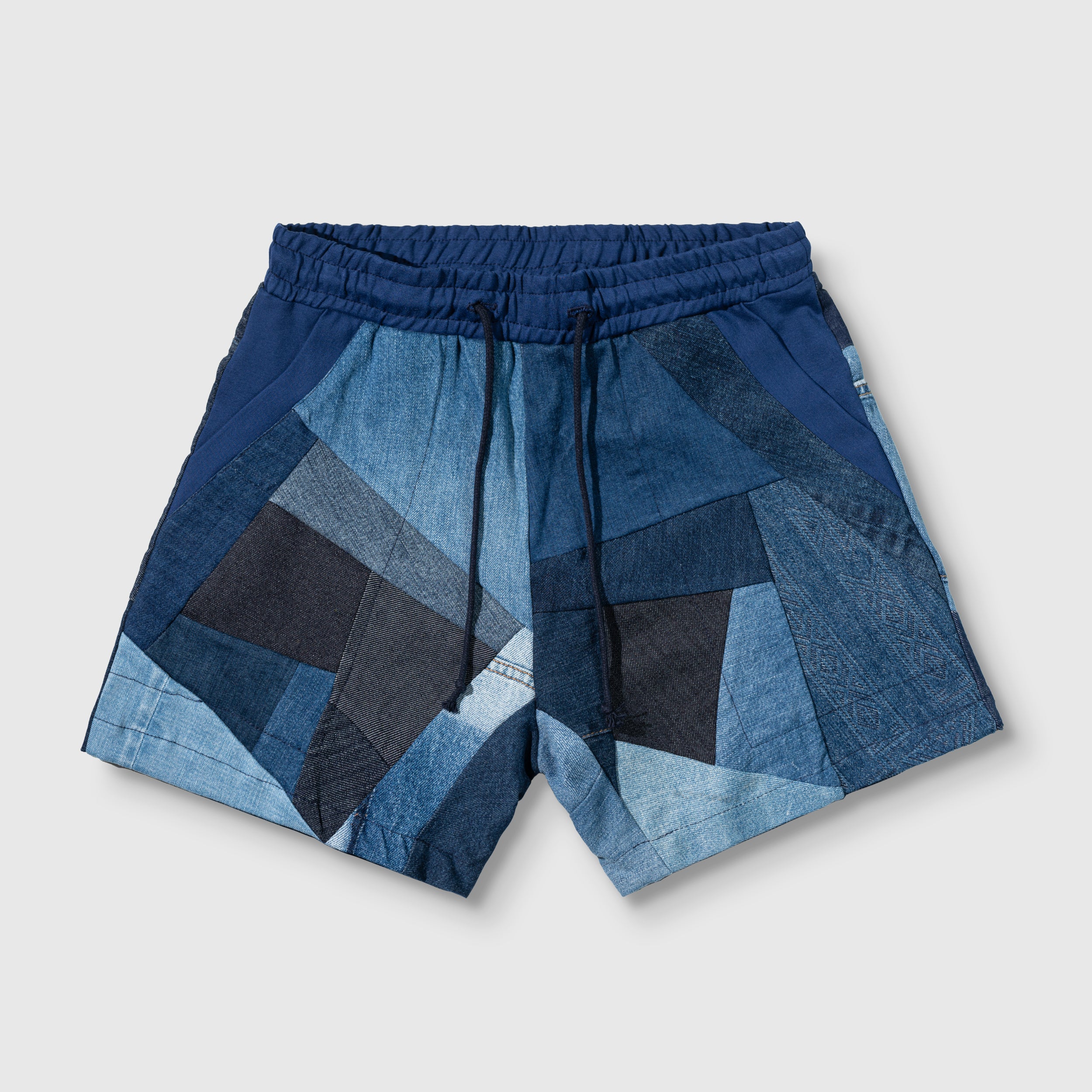 Drawstring denim shorts online