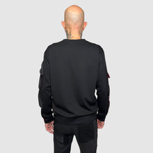 Load image into Gallery viewer, black 'song bird' crewneck sweatshirt