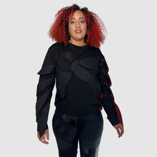 Load image into Gallery viewer, black 'song bird' crewneck sweatshirt