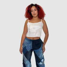 Load image into Gallery viewer, wide leg denim pant