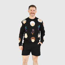 Load image into Gallery viewer, SMALL - the 'miami icons' crewneck sweatshirt: FINAL STOCK