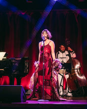 Load image into Gallery viewer, black 'song bird' crewneck sweatshirt