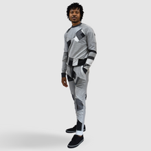 Load image into Gallery viewer, gray sweatsuit on model made by zero waste daniel a sustainable fashion brand in ny