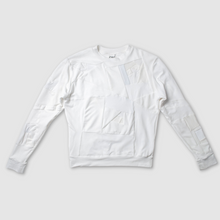 Load image into Gallery viewer, white sweatshirt made by zero waste daniel a sustainable fashion brand in ny
