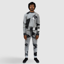 Load image into Gallery viewer, gray 'all-over reroll' jogger