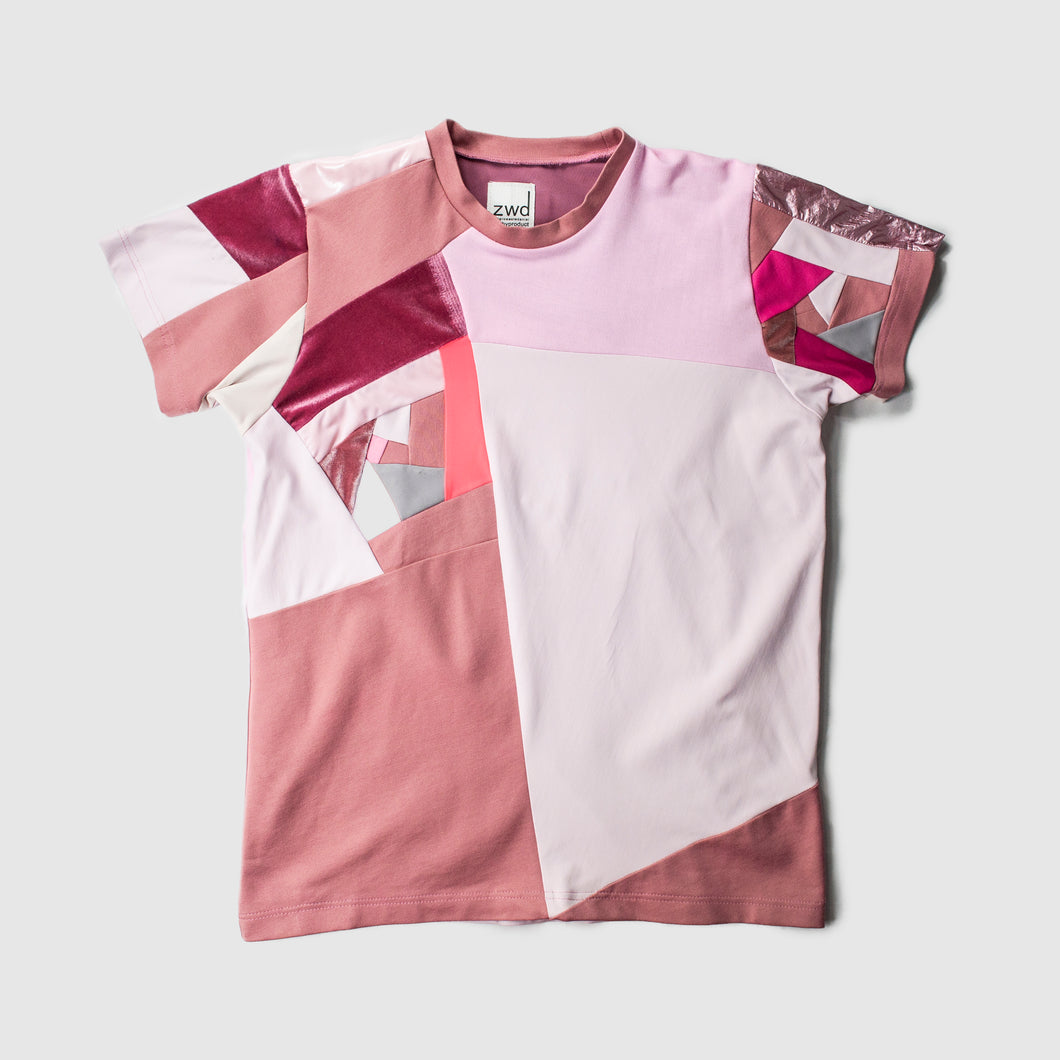 pink 'all-over reroll' short sleeve tee shirt