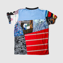 Load image into Gallery viewer, mixed print 'all-over reroll' short sleeve tee shirt