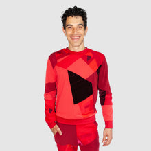 Load image into Gallery viewer, red 'all-over reroll' sweatshirt