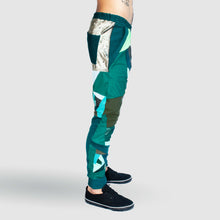 Load image into Gallery viewer, green 'all-over reroll' jogger