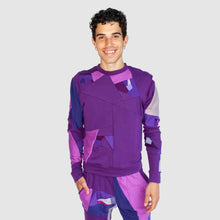 Load image into Gallery viewer, purple 'all-over reroll' sweatshirt