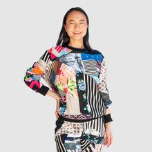 Load image into Gallery viewer, mixed print &#39;all-over reroll&#39; sweatshirt
