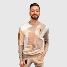 Load image into Gallery viewer, Khaki 'all-over reroll' sweatshirt