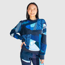 Load image into Gallery viewer, blue 'all-over reroll' sweatshirt