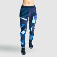 Load image into Gallery viewer, blue 'all-over reroll' jogger