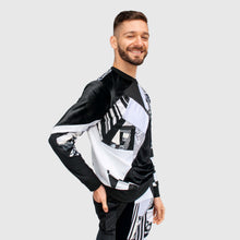 Load image into Gallery viewer, black + white 'all-over reroll' sweatshirt