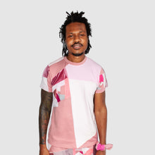 Load image into Gallery viewer, pink &#39;all-over reroll&#39; short sleeve tee shirt
