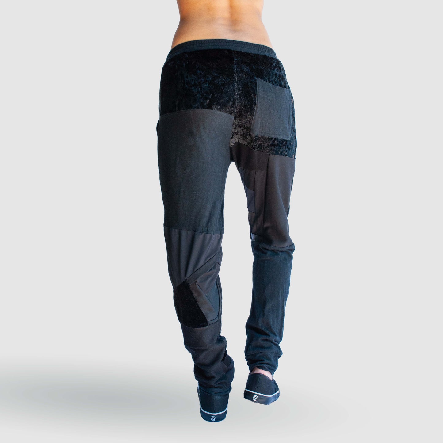 black 'all-over reroll' jogger