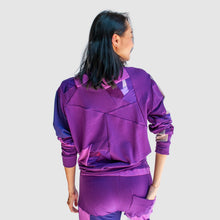 Load image into Gallery viewer, purple 'all-over reroll' sweatshirt