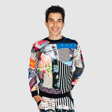 Load image into Gallery viewer, mixed print 'all-over reroll' sweatshirt