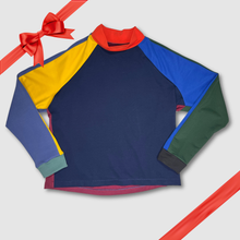 Load image into Gallery viewer, in-stock holiday - SIZE: XL - primary colors &#39;color block&#39; sweatshirt
