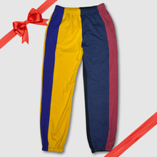 Load image into Gallery viewer, in-stock holiday - SIZE: M/L - primary colors &#39;color block&#39; joggers
