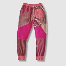 Load image into Gallery viewer, 'birthday pink' all-over patchwork 3-pocket joggers
