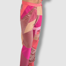Load image into Gallery viewer, 'birthday pink' all-over patchwork 3-pocket joggers
