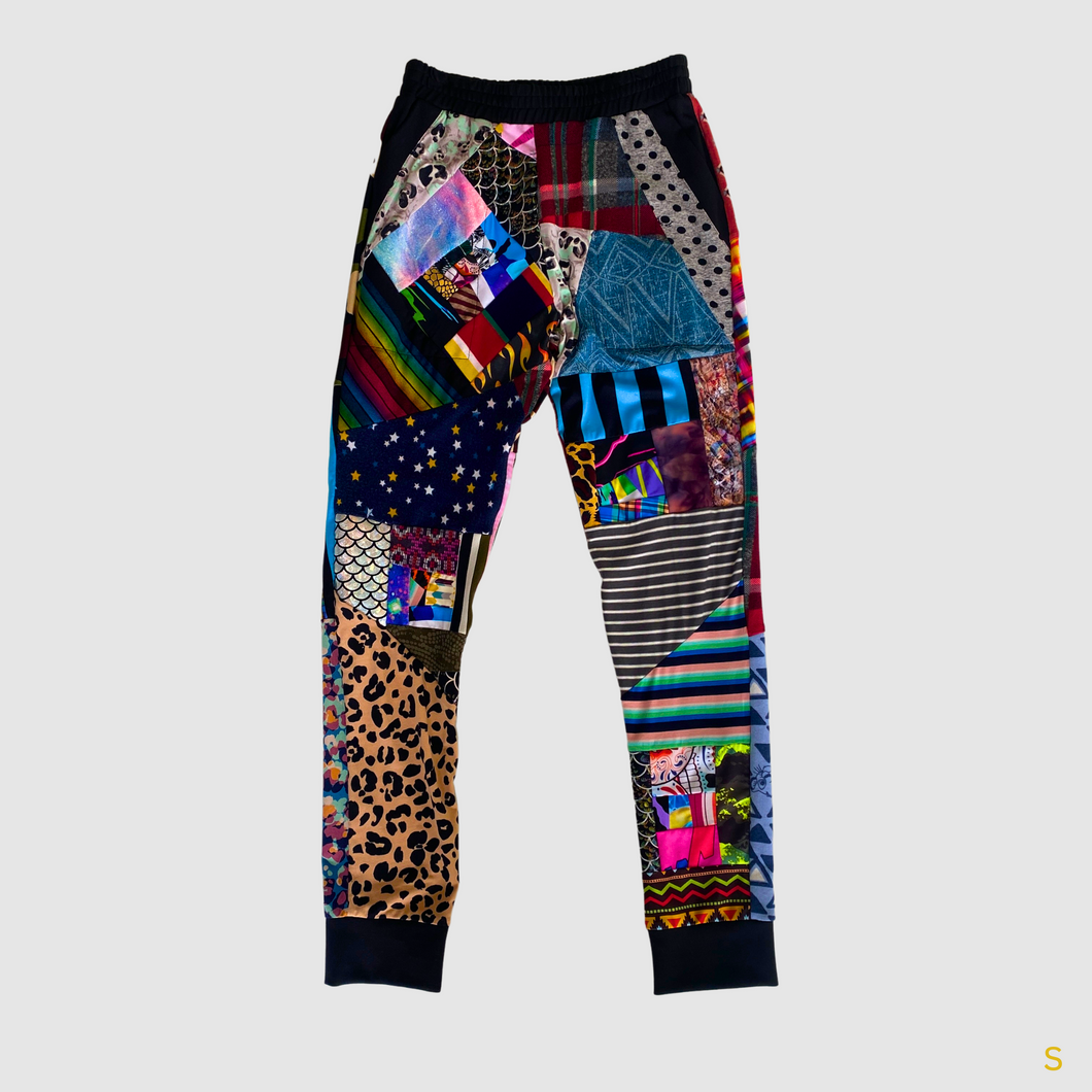 small mixed print joggers - IN STOCK