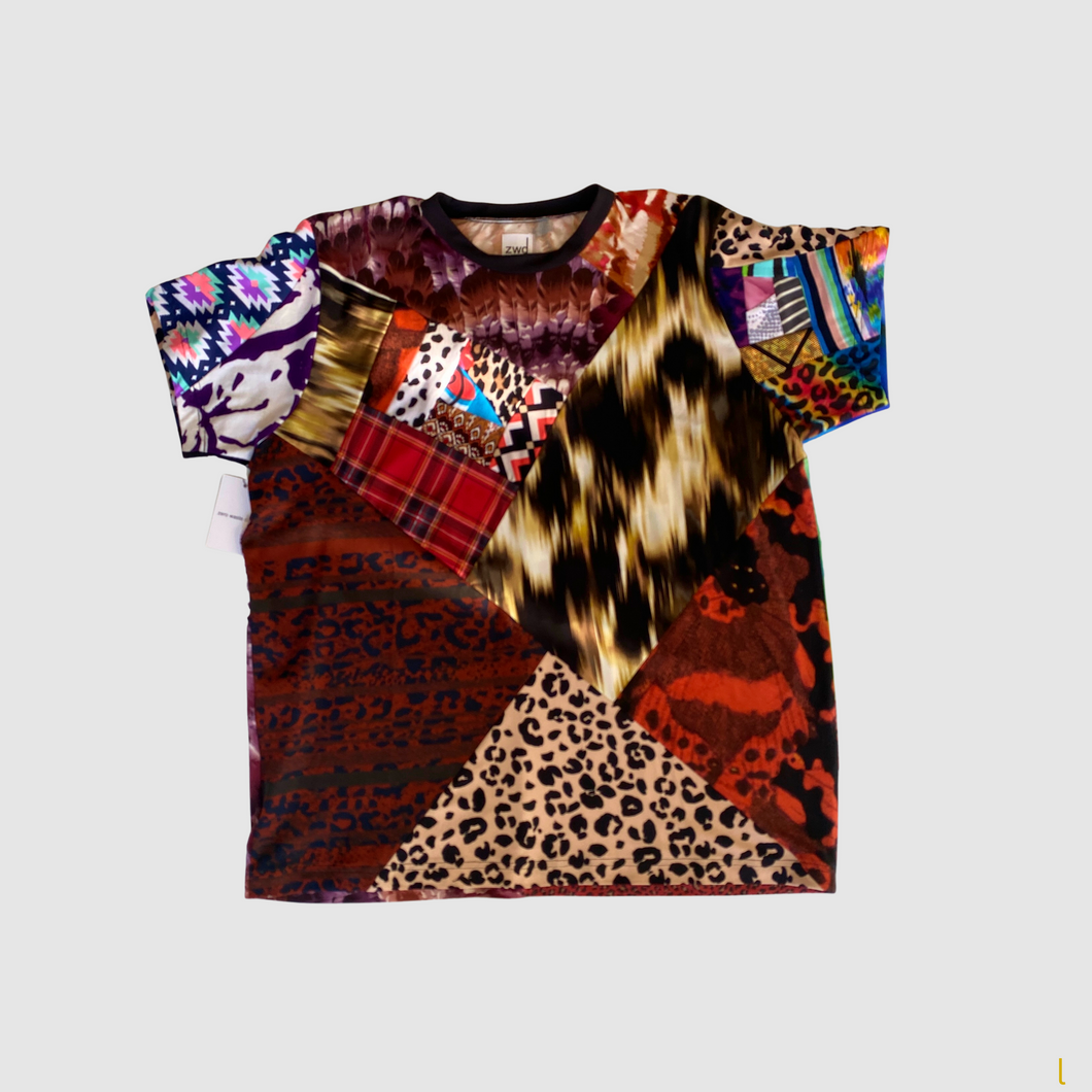 large mixed print tee - IN STOCK