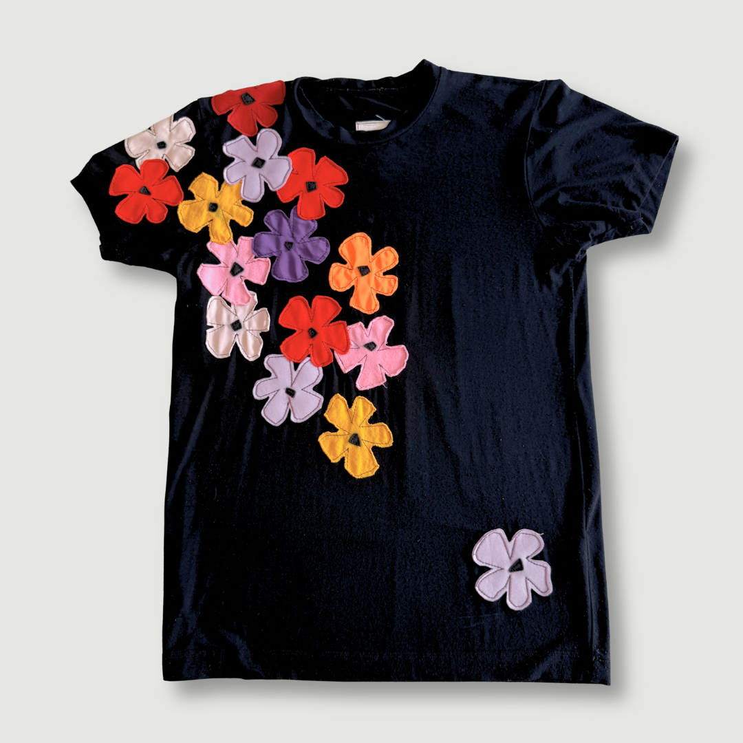size extra small - preloved - pop floral short sleeve tee